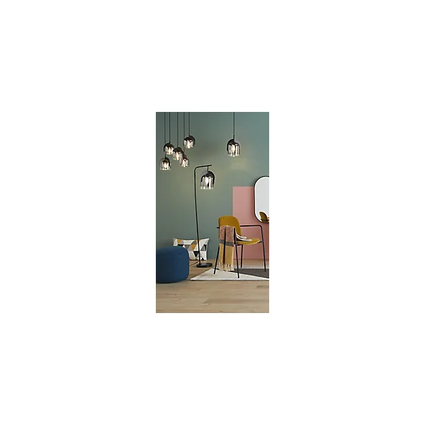 Suspension Boshi réglable E27 IP20 40W Ø19cm Nordlux noir