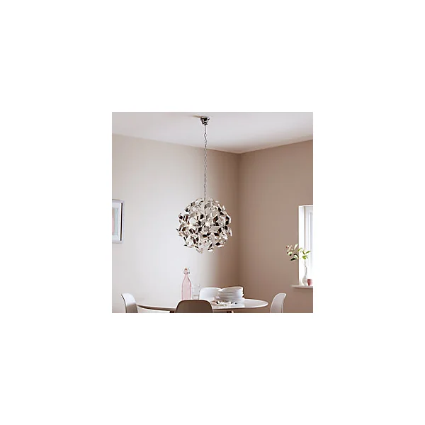 Suspension Caladane 4 lampes E14 IP20 argent