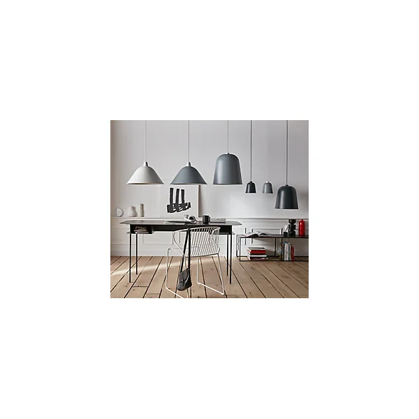 Suspension Calume GoodHome gris clair 38cm IP20 E27