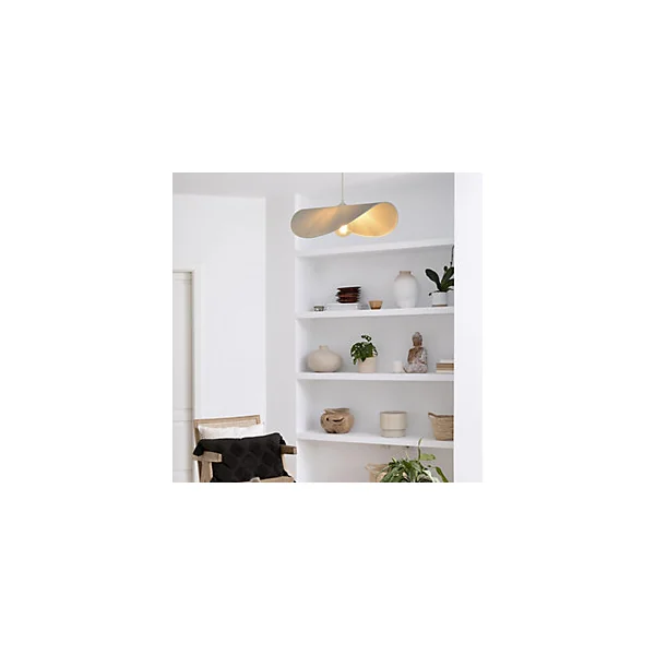 Suspension Capeline côton blanc E27 IP20 15W Ø58 x H.96 cm Corep
