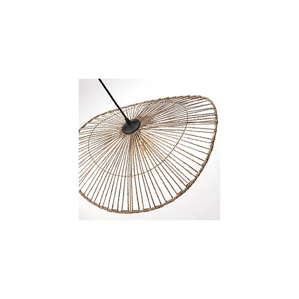Suspension capeline en jacinthe d'eau Alana coloris beige E27 ⌀78 X H.74 cm Lussiol