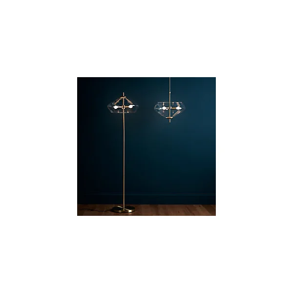 Suspension Capolin 3 ampoules E14 IP20 métal doré