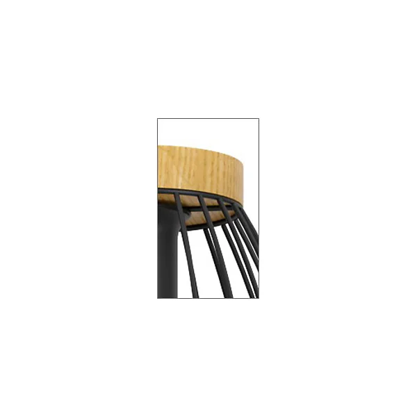 Suspension Cornago E27 IP20 40W Ø17xH.19,7cm noir Eglo