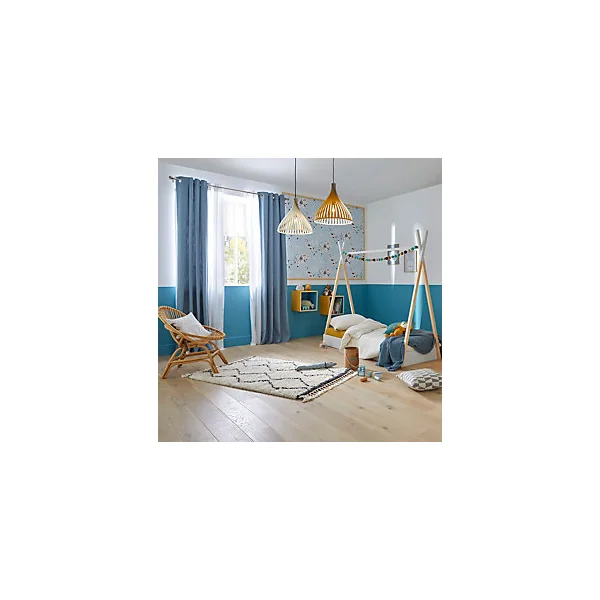 Suspension Crozon GoodHome E27 blanc mat