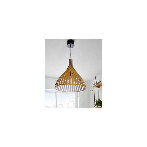 Suspension Crozon GoodHome E27 jaune jaune