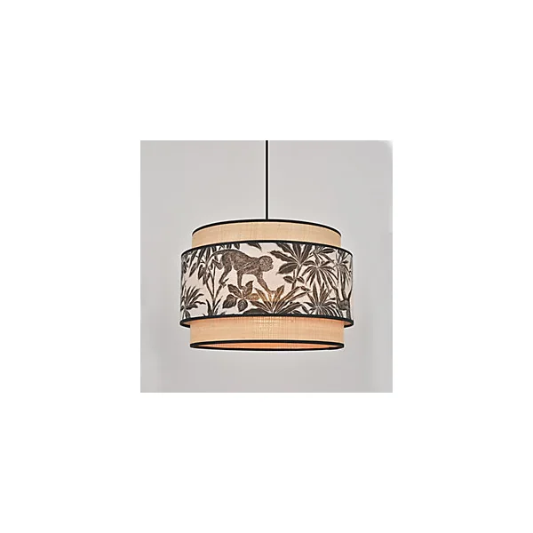 Suspension D38 Milo raphia/sapajou E27/100W IP20