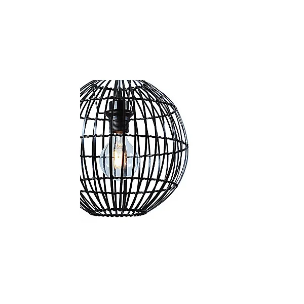 Suspension Dacite GoodHome noir l.28 cm IP20 E27