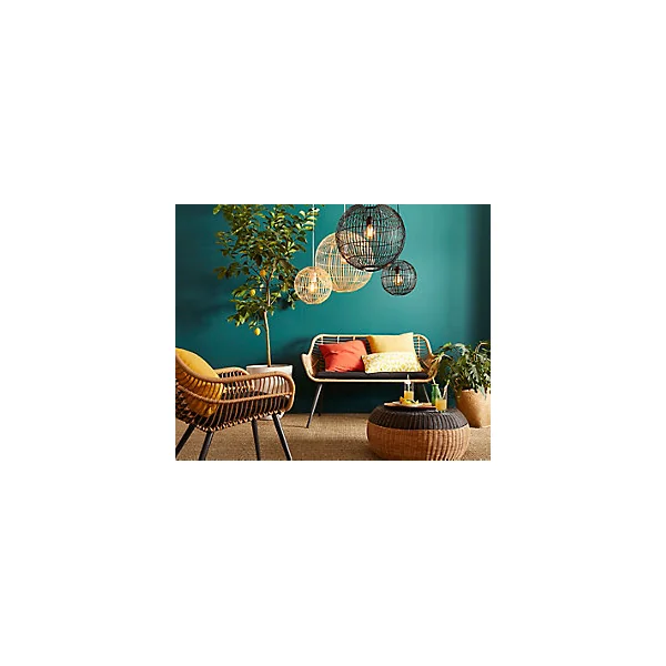 Suspension Dacite GoodHome noir l.28 cm IP20 E27
