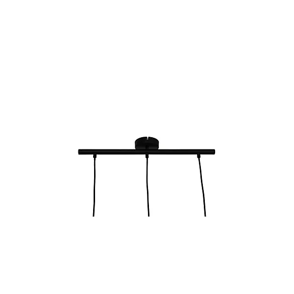 Suspension Daluiz 3 ampoules E27 IP20 noir