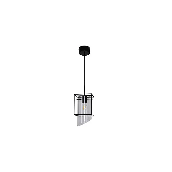 Suspension Daluiz GoodHome E27 noir mat