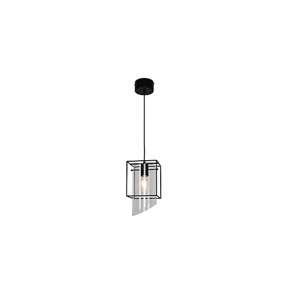 Suspension Daluiz GoodHome E27 noir mat