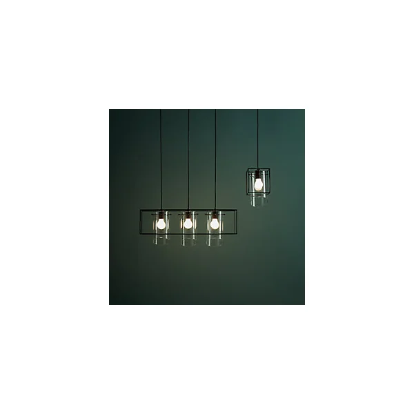 Suspension Daluiz GoodHome E27 noir mat