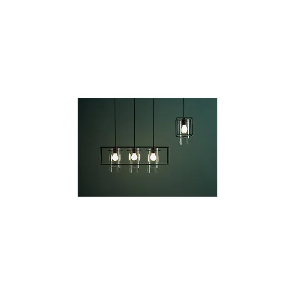 Suspension Daluiz GoodHome E27 noir mat