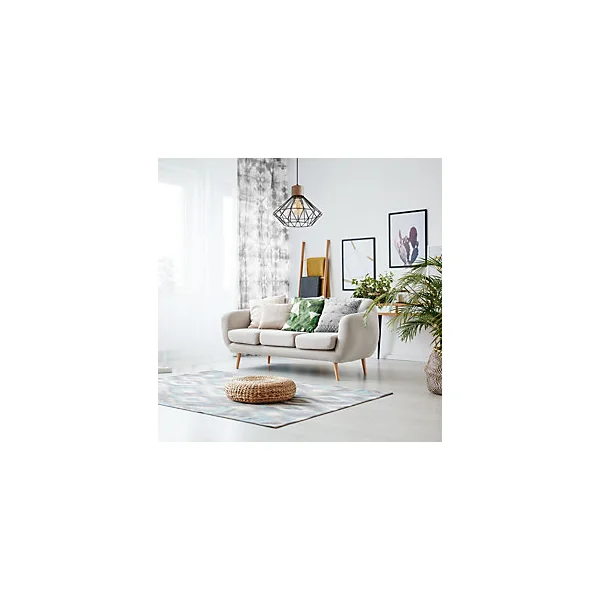 Suspension diamant Sequoia métal noir Ø40 x H.134 cm E27 IP20 40W Seynave