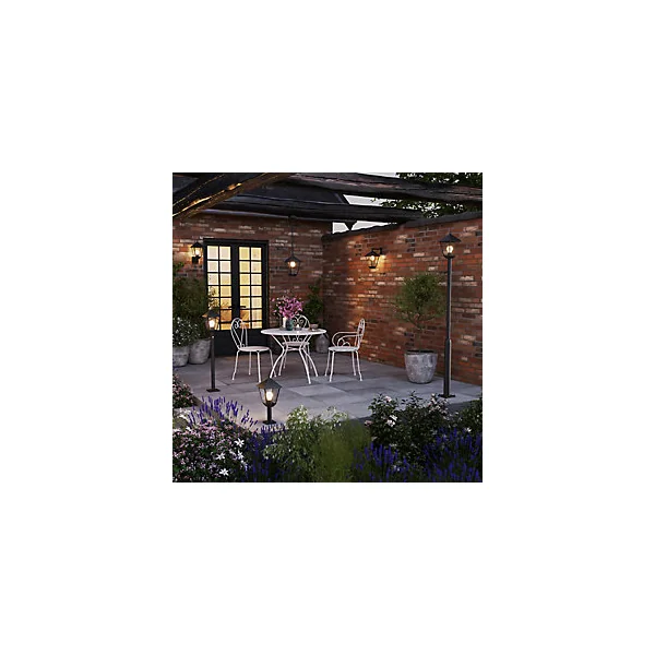Suspension Docker E27 IP44 GoodHome noir
