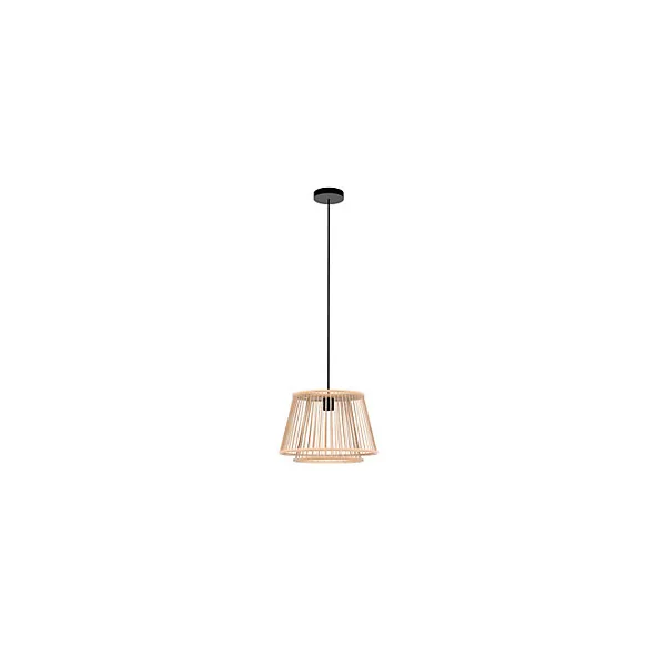 Suspension Doria E27 IP20 40W Ø38xH.110cm bambou Dunalux