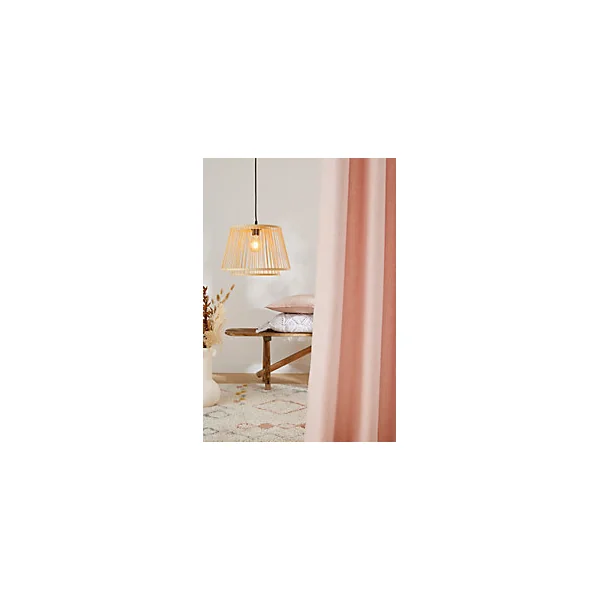 Suspension Doria E27 IP20 40W Ø38xH.110cm bambou Dunalux