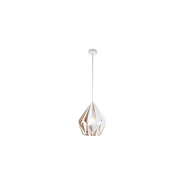 Suspension Dunalux Prinia Ø31 cm blanc et or