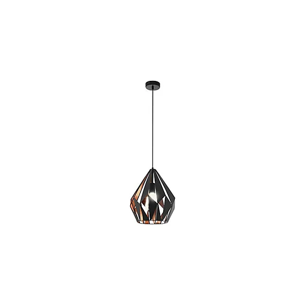 Suspension Dunalux Prinia Ø31 cm noir et or
