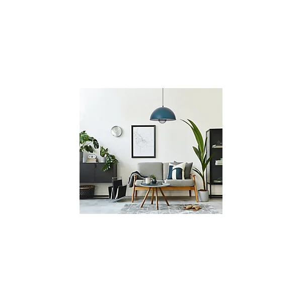 Suspension E27 Lukas bleu 40W IP20 L60 x l.41 x H.20 cm