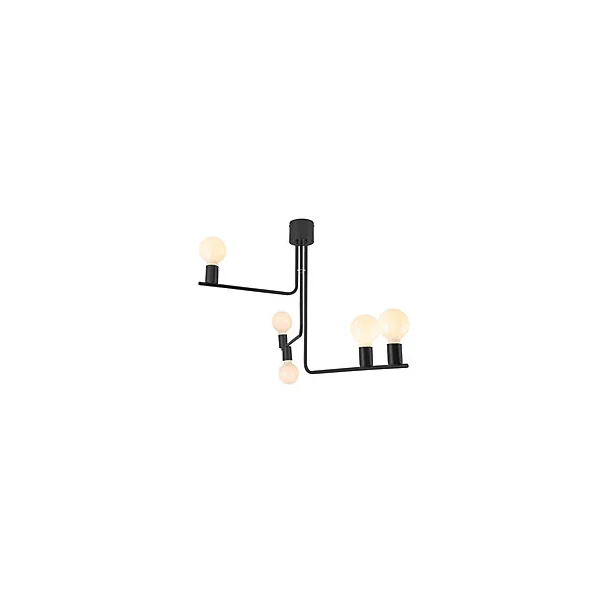 Suspension E27 métal noir mat L.60 x l.79 x H.60 cm GoodHome Darrah