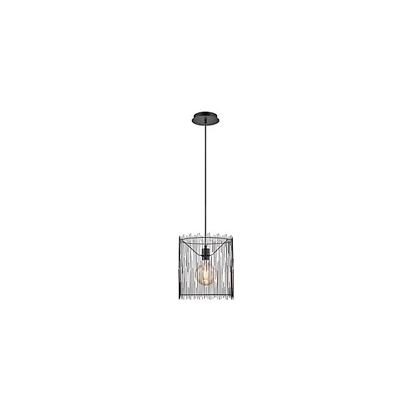 Suspension Elvis E27 40W IP20 189 x 30,6 cm noir