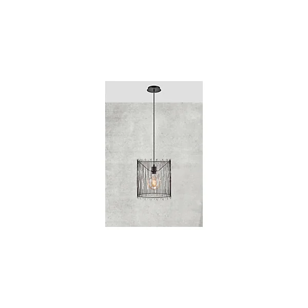 Suspension Elvis E27 40W IP20 189 x 30,6 cm noir