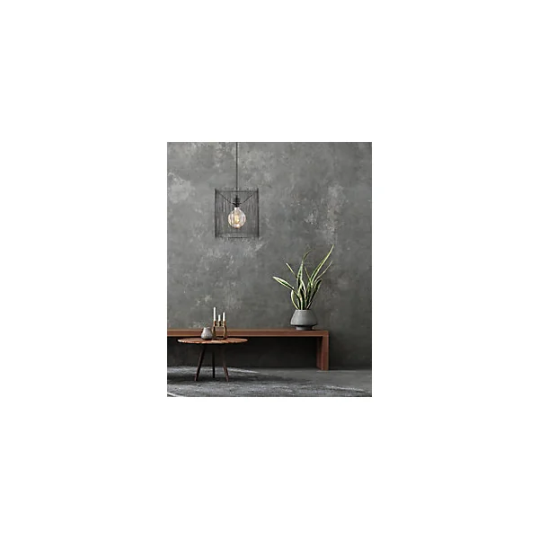 Suspension Elvis E27 40W IP20 189 x 30,6 cm noir