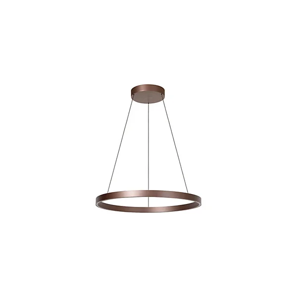 Suspension en aluminium LED 72 W rouille Ø80 x H.200 cm Lucide Liane