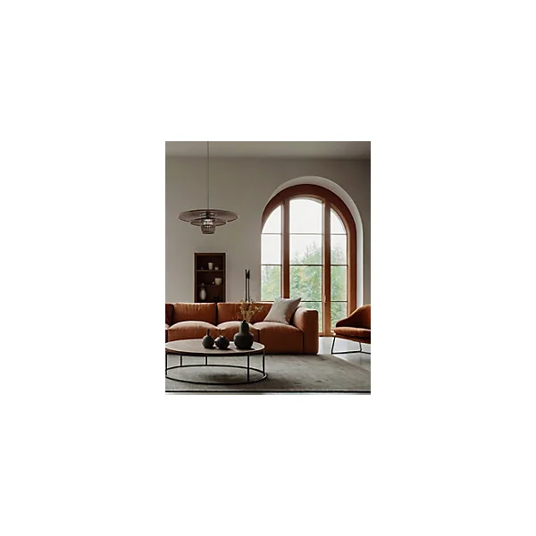 Suspension en bambou 3 niveaux E27 40W marron foncé H.17,6 cm, Eglo Leonminster