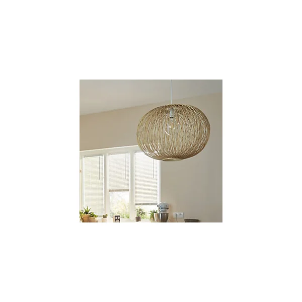Suspension en bambou Albarella E27 42W Ø45,5 x L.45,5 x H. 135 cm Goodhome