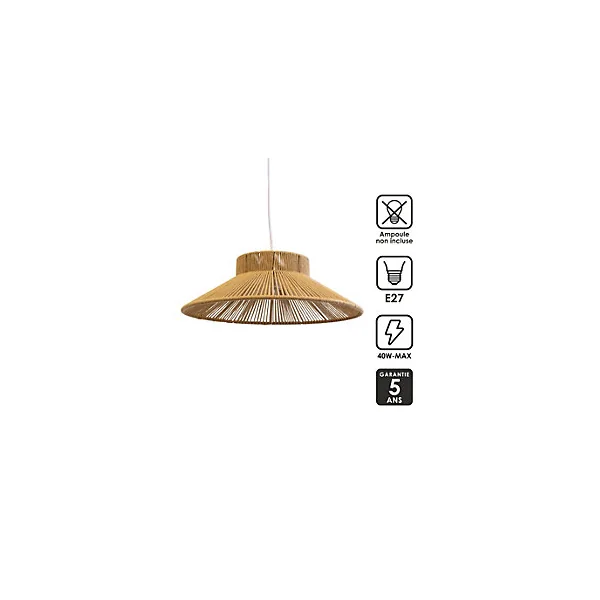 Suspension en fibres Ø38 cm E27 40 W Jumell Nonga
