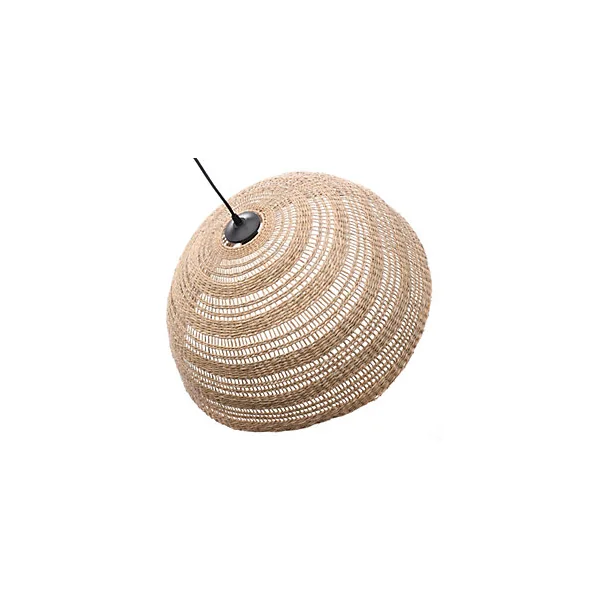 Suspension en jacinthe d'eau E27 40W Ø58cm beige Lussiol, Paula