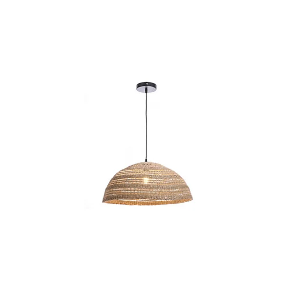 Suspension en jacinthe d'eau E27 40W Ø58cm beige Lussiol, Paula