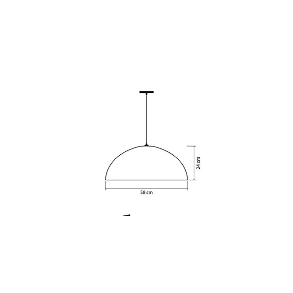 Suspension en jacinthe d'eau E27 40W Ø58cm beige Lussiol, Paula