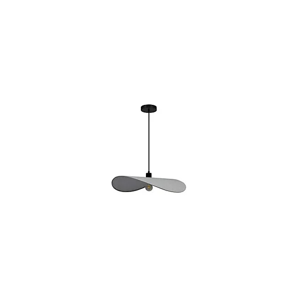 Suspension en lin E27 40W beige Ø60cm Wave Seynave