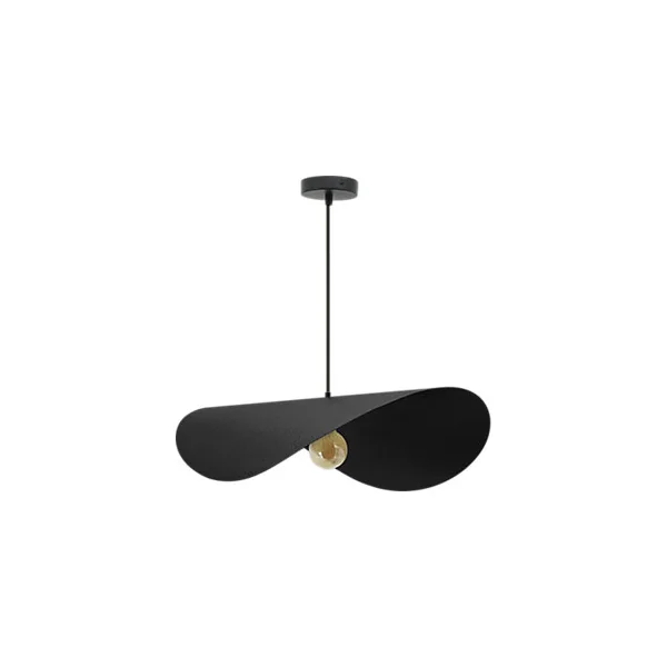 Suspension en métal E27 40W noir Ø60cm Seynave, Jodha