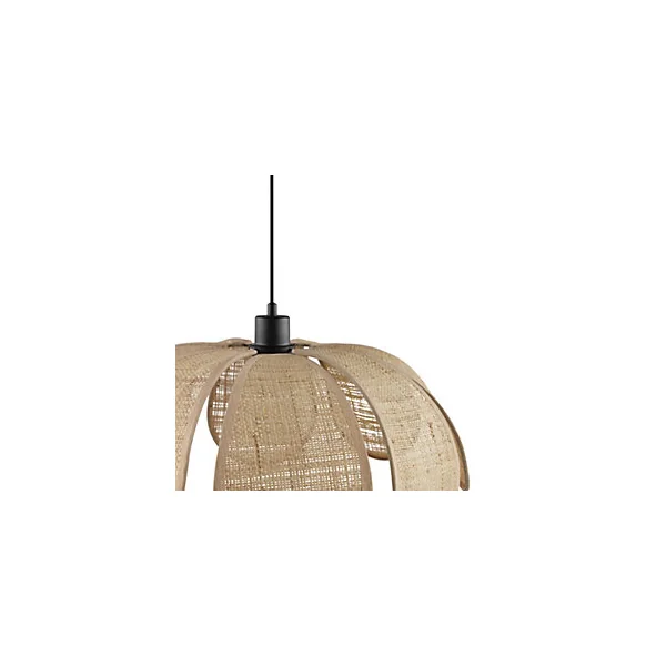 Suspension en raphia E27 20W beige Ø50cm Brilliant, Moana