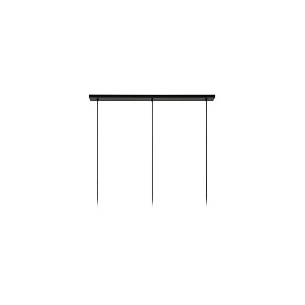 Suspension en verre 3 lampes E27 180 W or mat L.126 x l.30 x H.169 cm Lucide Singala