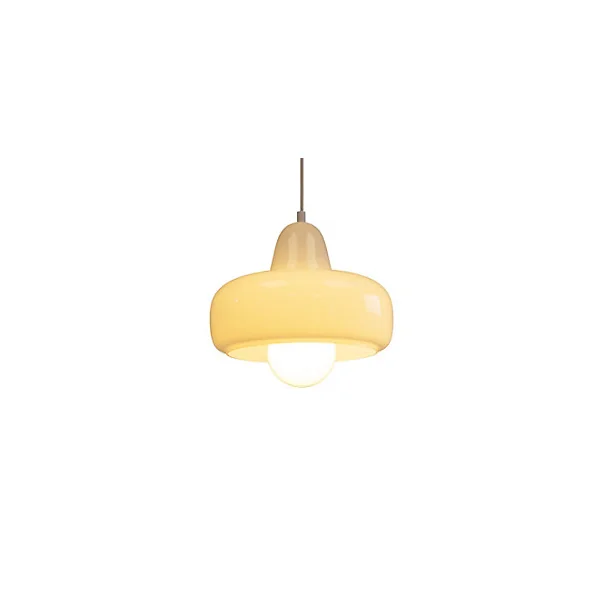 Suspension en verre et métal blanc Ø26 cm E27 25 W Jumell Boli