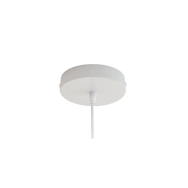 Suspension en verre et métal blanc Ø26 cm E27 25 W Jumell Boli