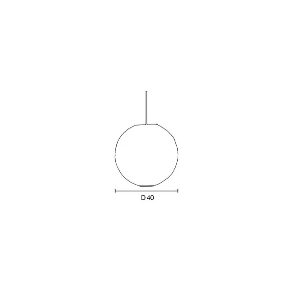 Suspension enfant boule japonaise en papier de riz imprimé tigre E27 60W rose Ø40cm Corep