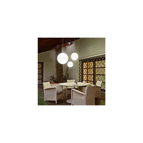 Suspension extérieure Pianeta 450lm 25W IP44 blanc Newgarden H.35cm