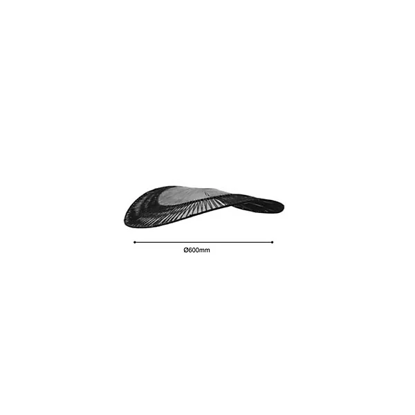 Suspension fibre noir E27 42W Ø60cm Eglo, Bogarra