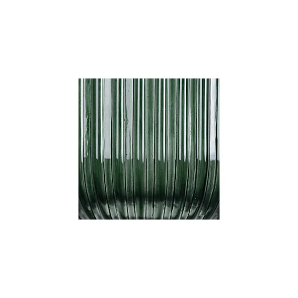 Suspension Gemma verre strié vert bistrot E27 60W IP20 H.19,5 x Ø25 cm Corep
