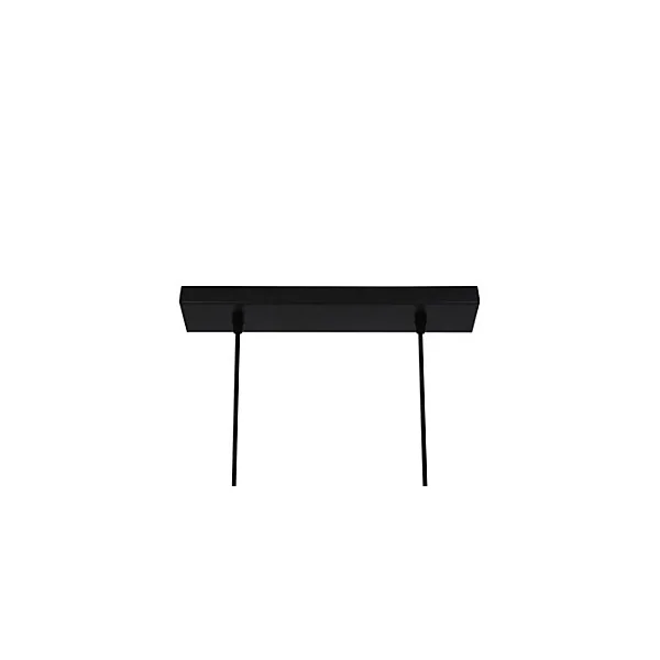 Suspension Ghlin 5 lumières E27 140W ⌀80xL.6xH.110cm noir GoodHome