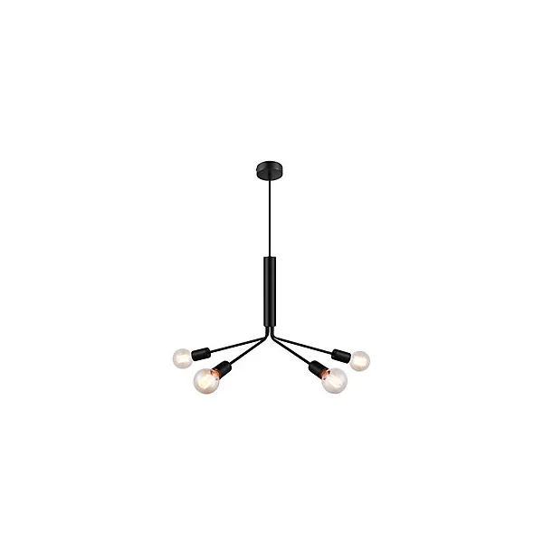 Suspension Ghlin E27 Ø64cm IP20 Noir