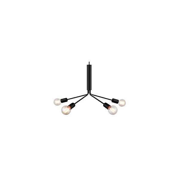 Suspension Ghlin E27 Ø64cm IP20 Noir