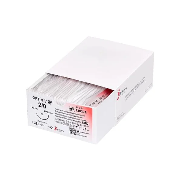 Suture Peters OPTIME R référence 12S30AL (La boîte de 36)