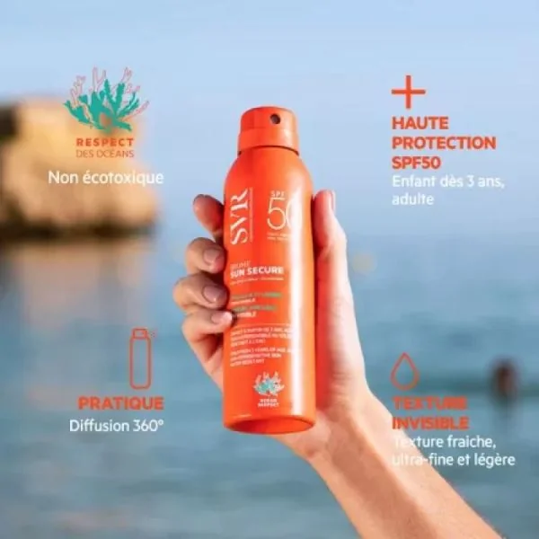 SVR Brume fraiche et légère Sun Secure SPF50